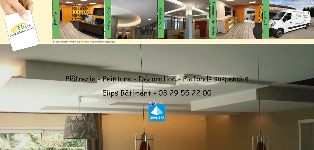 Site web pour une entreprise du bâtiment
