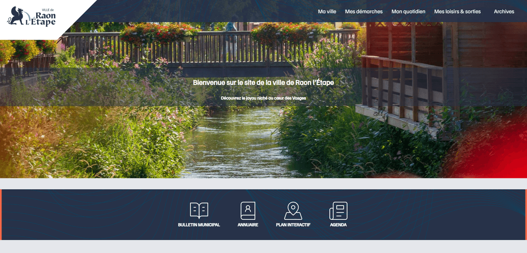 Site web pour la ville de Raon l'Etape